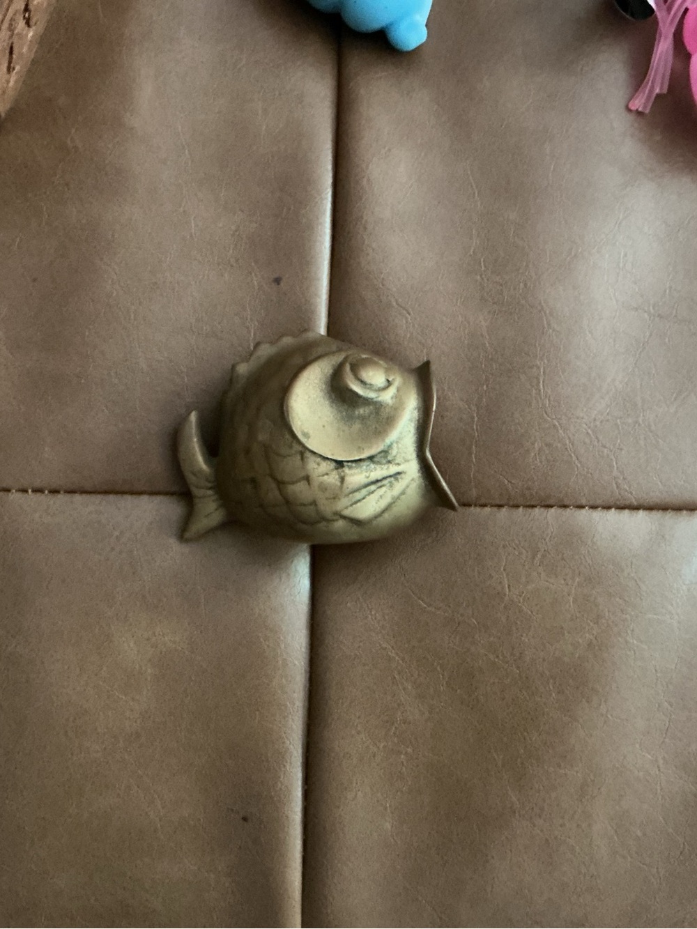 Brass Fish Aquarium Ornament - Gold Decorative Accent